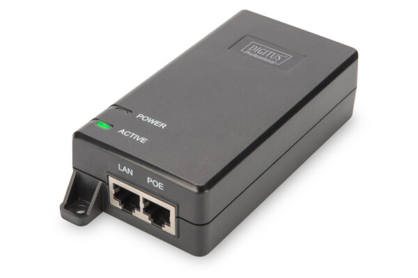 Inyector PoE+ Gigabit Ethernet, 802.3at, 30 W