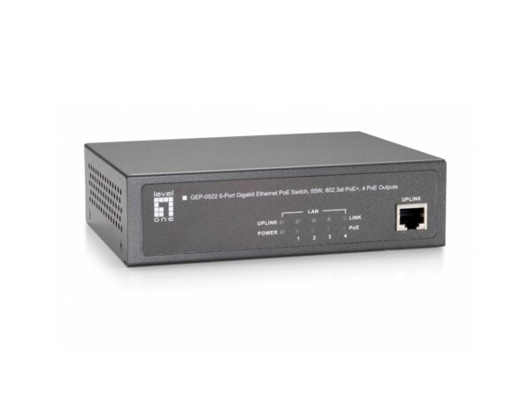 GEP-0522 switch Gigabit Ethernet (10/100/1000) Energía sobre Ethernet (PoE) Gris