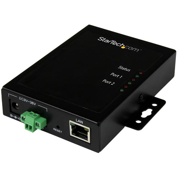 Servidor de Dispositivos Serie a IP de 2 Puertos RS232 - De Metal