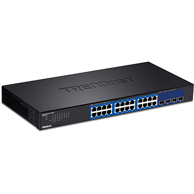 TEG-30284 switch Gestionado Gigabit Ethernet (10/100/1000) 1U Negro