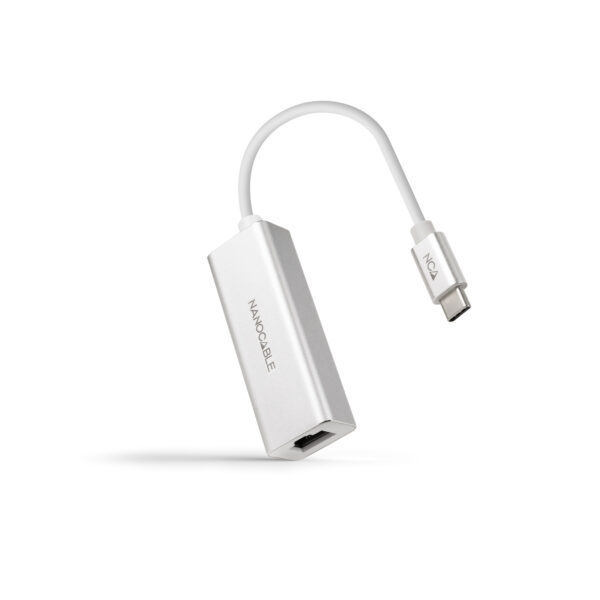 Conversor USB-C A Ethernet Gigabit 10/100/1000 Mbps. 15cm