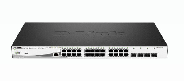 DGS-1210-28MP/E switch Gestionado L2 Gigabit Ethernet (10/100/1000) Energía sobre Ethernet (PoE) 1U Negro, Gris