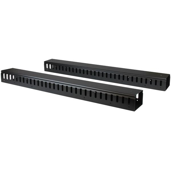 Gestor Organizador Vertical de Cableado con Lengüetas - 0U - 1,8m