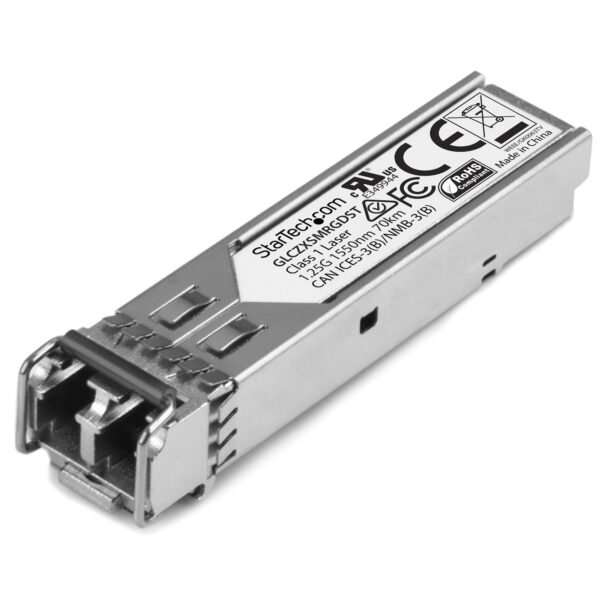 Módulo Transceptor SFP Compatible con Cisco GLC-ZX-SM-RGD - 1000BASE-ZX - Monomodo 1GbE - SFP Ethernet Gigabit 1Gb - LC - 70km - 1550nm - Cisco ASR920, IE2000, IE4000 DDM