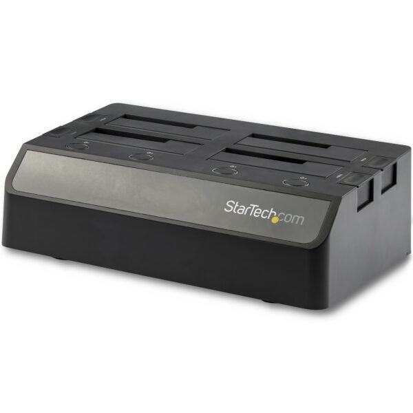 Base de Acoplamiento USB 3.1 de 4 Bahías SATA - Docking Station USB de Discos Duros o SSD SATA III de 2,5/3,5" - de Intercambio en Caliente - Carga Superior