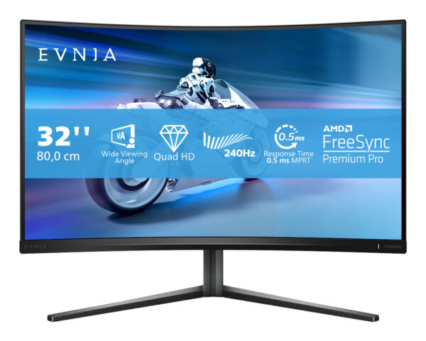 Evnia 5000 32M2C5500W/00 pantalla para PC 80 cm (31.5") 2560 x 1440 Pixeles Quad HD LCD Negro