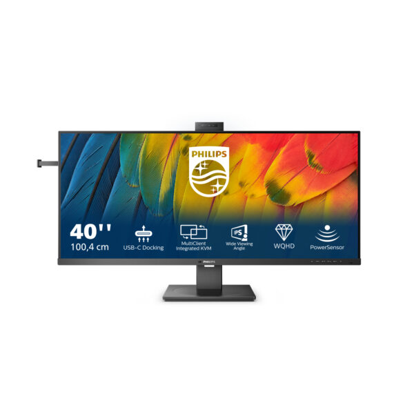 5000 series 40B1U5601H/00 pantalla para PC 101,6 cm (40") 3440 x 1440 Pixeles Wide Quad HD LCD Negro