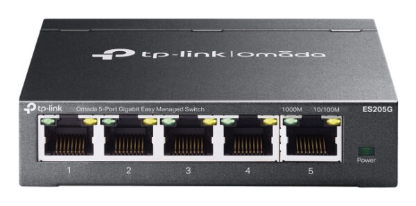 Omada ES205G switch Gestionado Gigabit Ethernet (10/100/1000) Negro