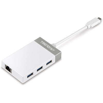 TUC-ETGH3 base para portátil y replicador de puertos USB 3.2 Gen 1 (3.1 Gen 1) Type-C Gris, Blanco