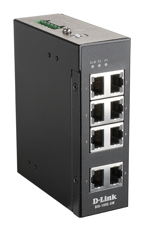DIS-100E-8W switch No administrado L2 Fast Ethernet (10/100) Negro