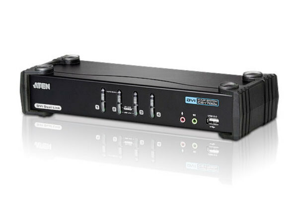 Switch KVMP DVI/Audio dual link USB de 4 puertos