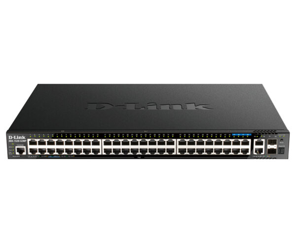 DGS-1520-52MP switch Gestionado L3 Gigabit Ethernet (10/100/1000) Energía sobre Ethernet (PoE) 1U Negro