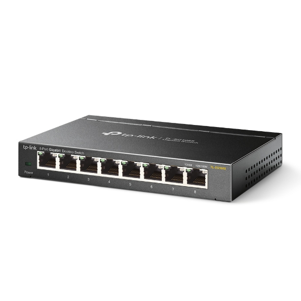 Omada TL-SG108S switch No administrado Gigabit Ethernet (10/100/1000) Negro