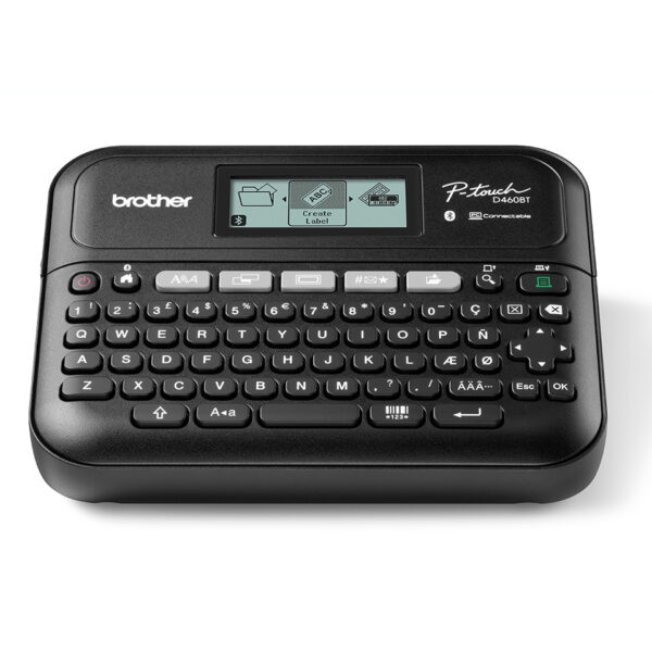 PT-D460BTVP impresora de etiquetas Transferencia térmica 180 x 180 DPI 30 mm/s Inalámbrico y alámbrico TZe Bluetooth QWERTY