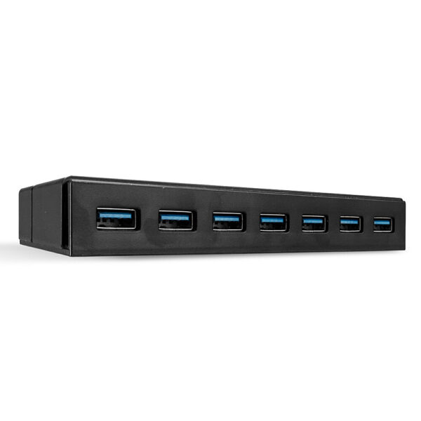 43228 hub de interfaz USB 3.2 Gen 1 (3.1 Gen 1) Type-A 5000 Mbit/s Negro