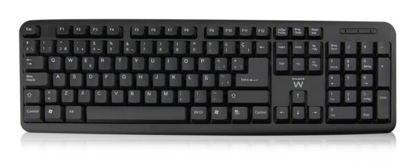 EW3109 teclado Universal USB QWERTY Español Negro