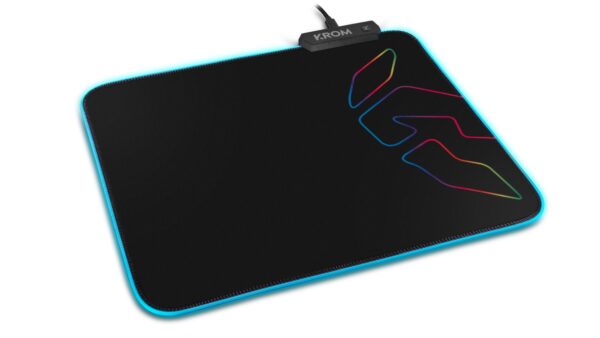 Knout RGB Alfombrilla de ratón para juegos Negro