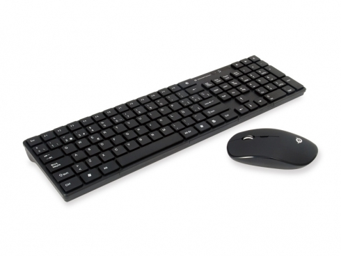 Orazio teclado Ratón incluido Hogar RF inalámbrico QWERTY Español Negro