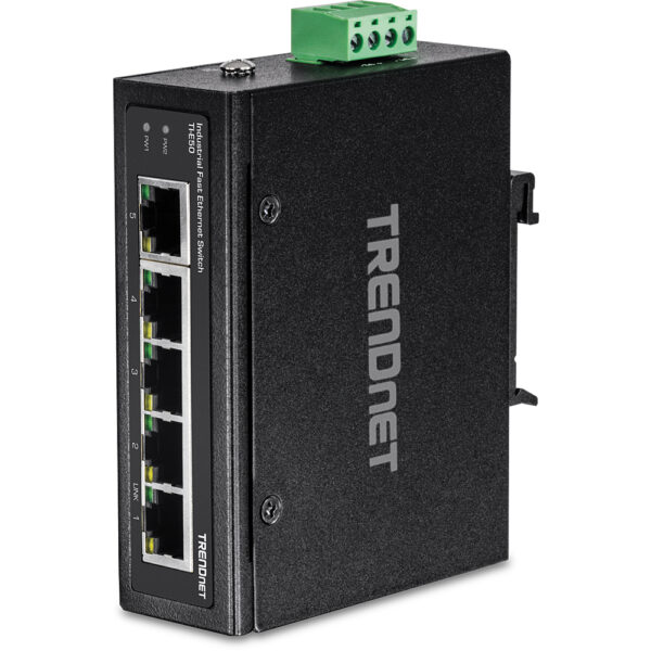 TI-E50 switch No administrado Fast Ethernet (10/100) Negro