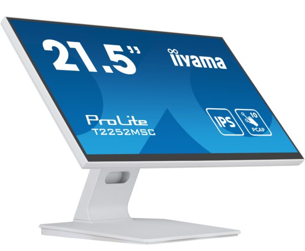 ProLite T2252MSC-W2 pantalla para PC 54,6 cm (21.5") 1920 x 1080 Pixeles Full HD LCD Pantalla táctil Mesa Blanco