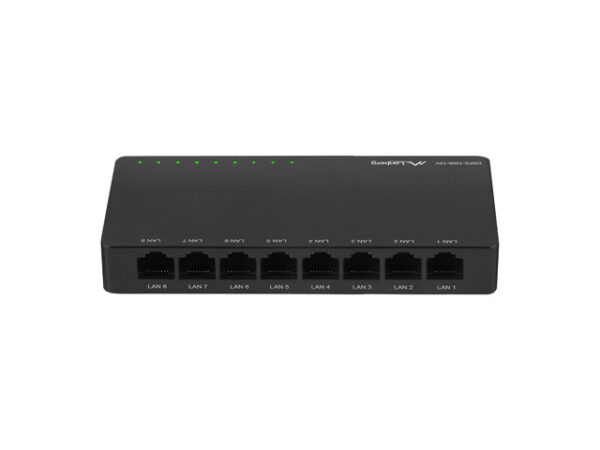 DSP2-1008-12V switch No administrado Gigabit Ethernet (10/100/1000) Negro
