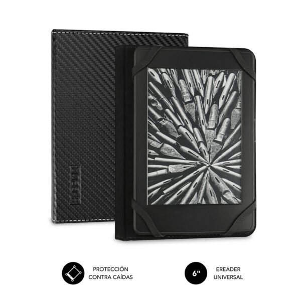 Funda Libro Electrónico Clever Ebook Case 6" Black