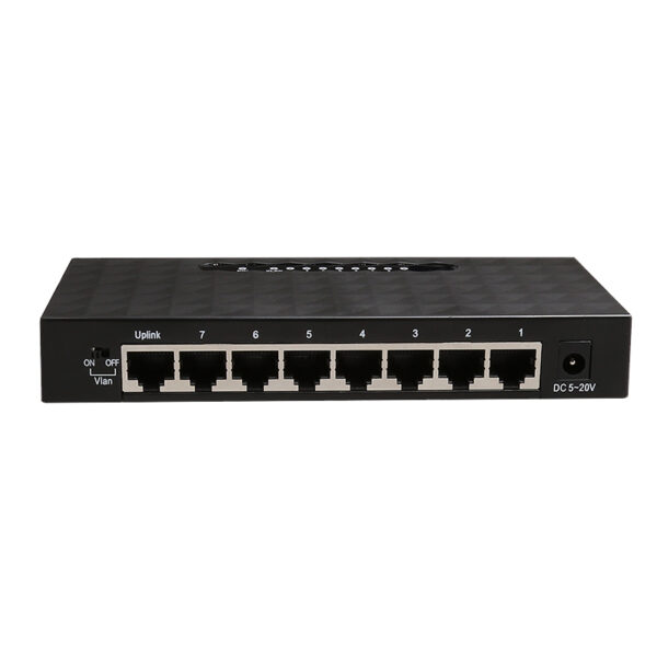 GES8000 No administrado Gigabit Ethernet (10/100/1000) Negro
