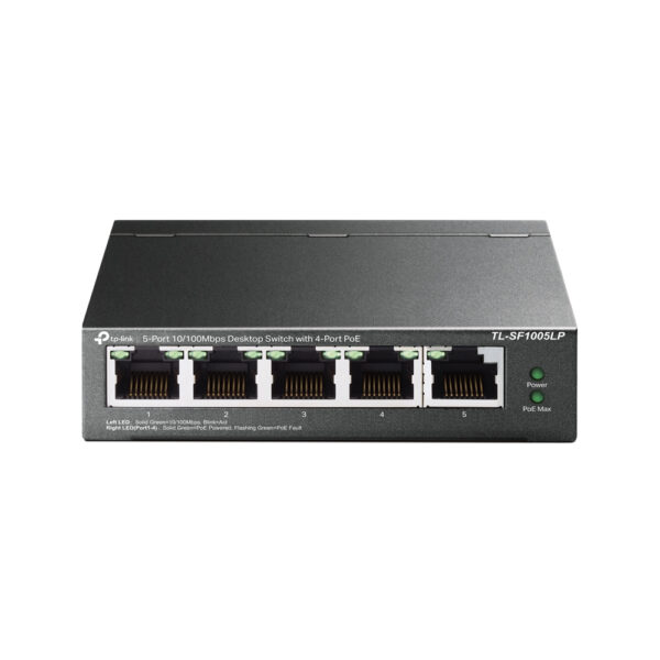 TL-SF1005LP switch No administrado Fast Ethernet (10/100) Energía sobre Ethernet (PoE) Negro