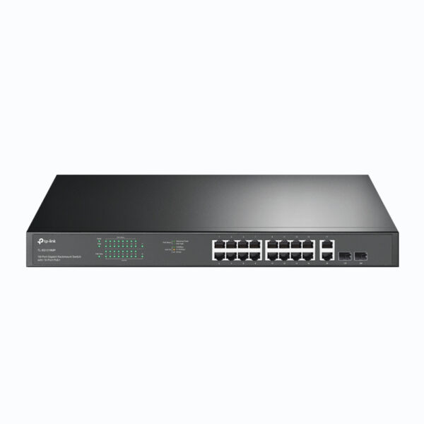 TL-SG1218MP switch No administrado Gigabit Ethernet (10/100/1000) Energía sobre Ethernet (PoE) 1U Negro