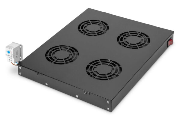 Unidad de ventilador de techo para una instalación variable de 483 mm (19")