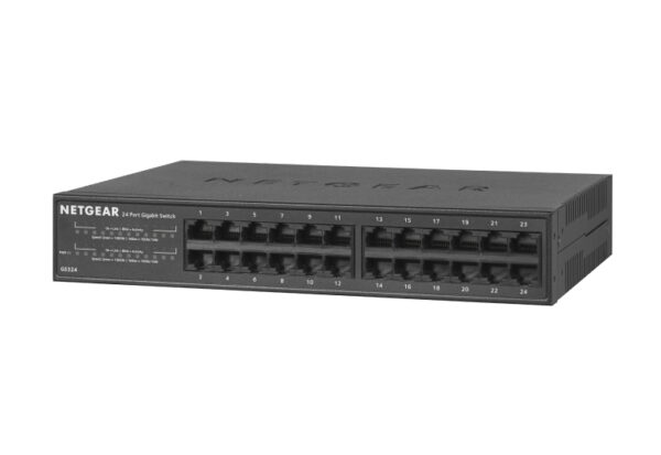 GS324 No administrado Gigabit Ethernet (10/100/1000) Negro