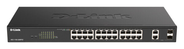 DGS-1100-26MPV2/B Gestionado L2 Gigabit Ethernet (10/100/1000) Energía sobre Ethernet (PoE) Negro