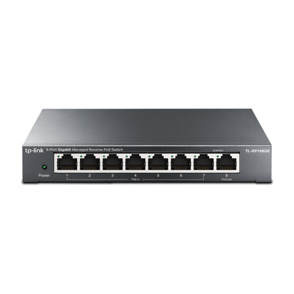 TL-RP108GE switch Gestionado L2 Gigabit Ethernet (10/100/1000) Energía sobre Ethernet (PoE) Negro