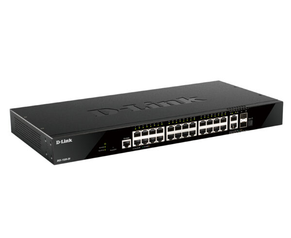 DGS-1520-28/E switch Gestionado L3 10G Ethernet (100/1000/10000) 1U Negro