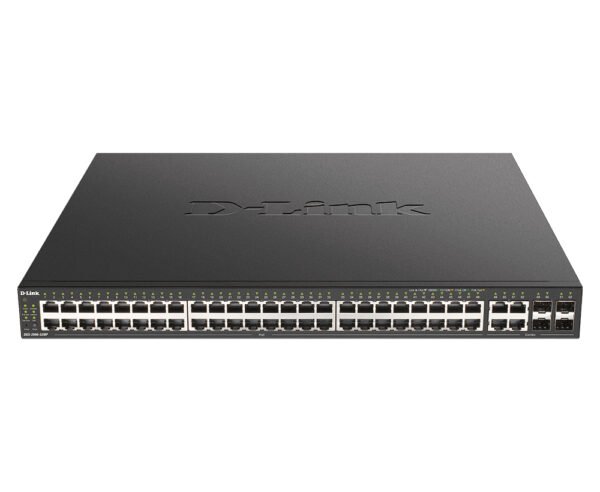DGS-2000-52MP switch Gestionado L2/L3 Gigabit Ethernet (10/100/1000) Energía sobre Ethernet (PoE) 1U Negro