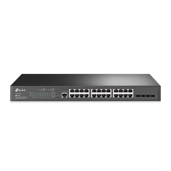 JetStream TL-SG3428 switch Gestionado L2/L3 Gigabit Ethernet (10/100/1000) 1U Negro