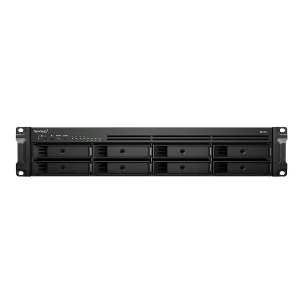 RackStation RS1221+ servidor de almacenamiento NAS Bastidor (2U) Ryzen Embedded V1500B 4 GB DDR4 0 TB DiskStation Manager Negro