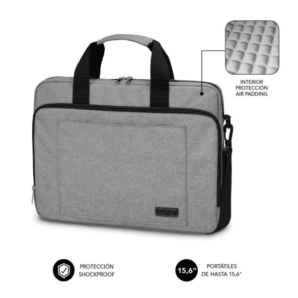 Maletín Ordenador Air Padding Laptop bag 15,6" Grey