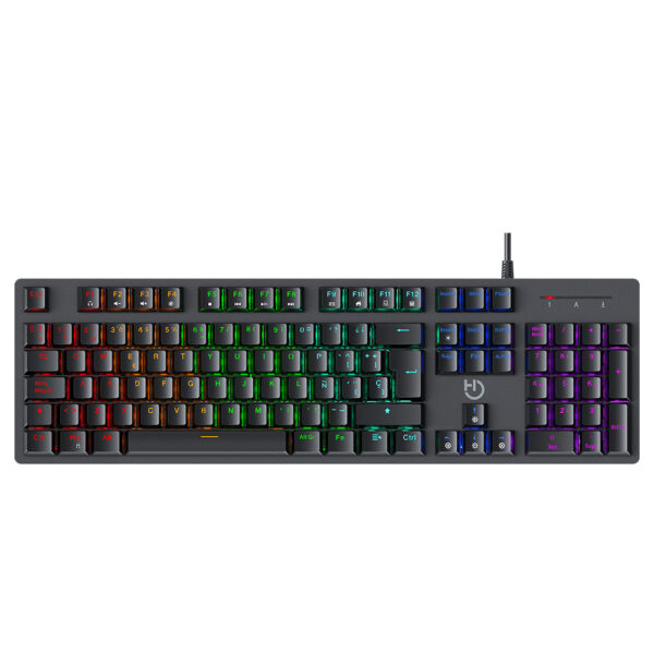 GK400 ARGB teclado Juego USB Negro