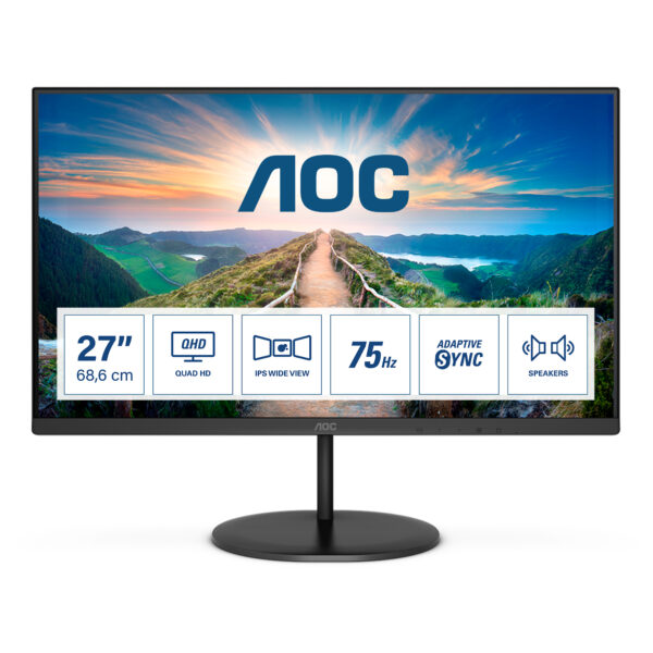 V4 Q27V4EA pantalla para PC 68,6 cm (27") 2560 x 1440 Pixeles 2K Ultra HD LED Negro