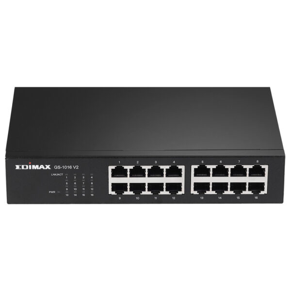 GS-1016 V2 switch Gestionado Gigabit Ethernet (10/100/1000) Negro