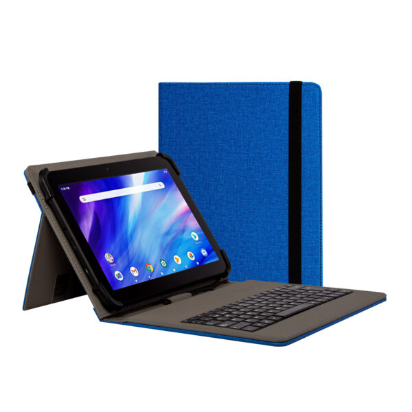 FUNDA TECLADO USB DE 9,7" A 10.5" AZUL