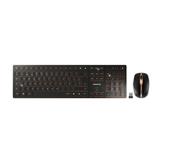 DW 9100 SLIM teclado Ratón incluido Universal RF Wireless + Bluetooth QWERTY Español Negro