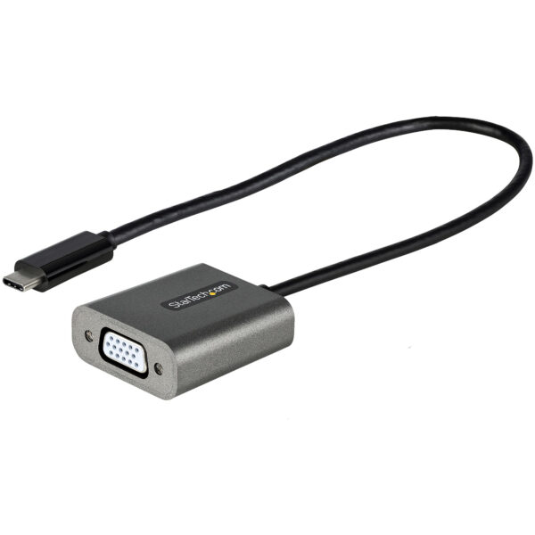 Adaptador USB C a VGA - Convertidor de Vídeo USB Tipo C a VGA de 1080p - Dongle USB-C Compatible con Thunderbolt 3 - Cable de 30cm - Versión Mejorada de CDP2VGA