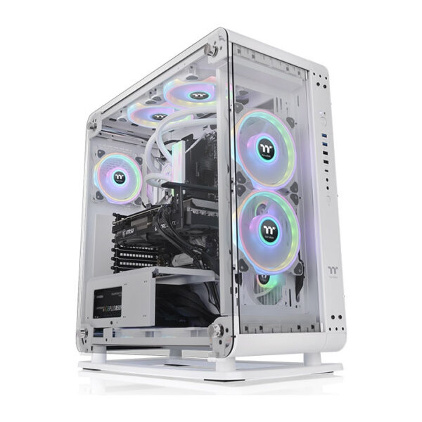 Core P6 Tempered Glass Snow Mid Tower Midi Tower Blanco