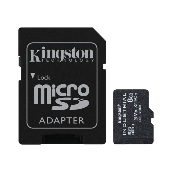 Tarjeta 8GB microSDHC Industrial C10 A1 pSLC + adaptador SD
