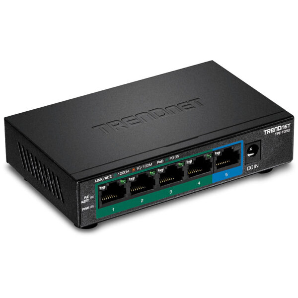TPE-TG52 switch No administrado Gigabit Ethernet (10/100/1000) Energía sobre Ethernet (PoE) Negro