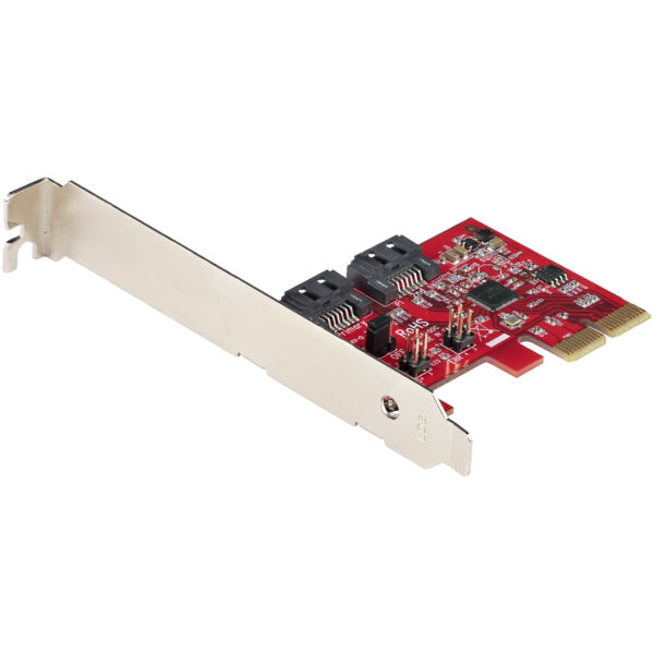 Tarjeta PCIe SATA - Tarjeta PCI Express Controladora de 2 Puertos SATA de 6Gbps - Perfil Completo o Bajo - Adaptador PCI Express a SATA - SATA RAID ASM1062R