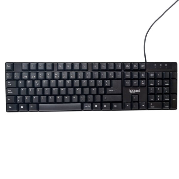IGG317501 teclado Oficina USB QWERTY Negro