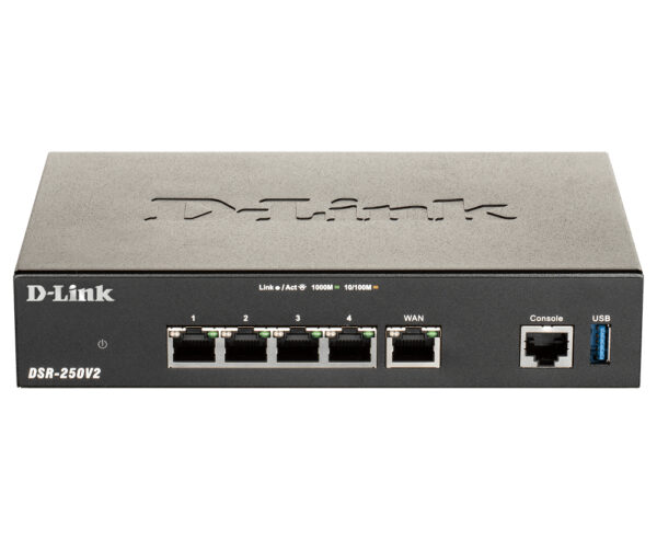 DSR-250V2 router inalámbrico Gigabit Ethernet Negro